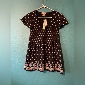 NWT Vintage Susie Navy Floral Top